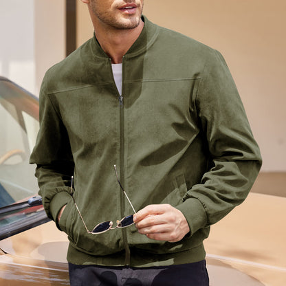 MARK - giacca in pelle scamosciata